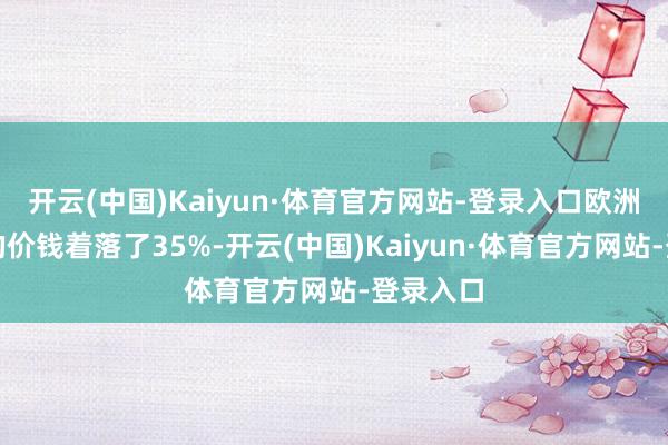 开云(中国)Kaiyun·体育官方网站-登录入口欧洲自然气的价钱着落了35%-开云(中国)Kaiyun·体育官方网站-登录入口