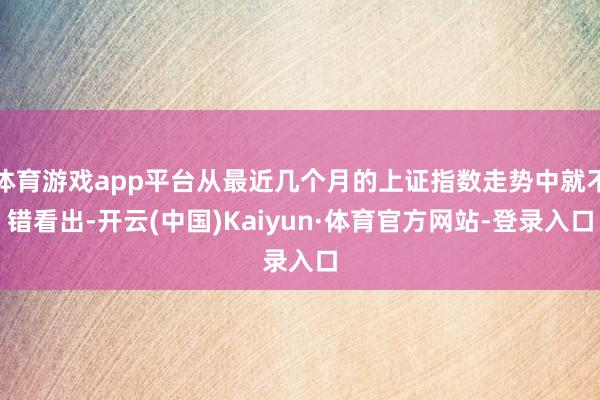 体育游戏app平台从最近几个月的上证指数走势中就不错看出-开云(中国)Kaiyun·体育官方网站-登录入口